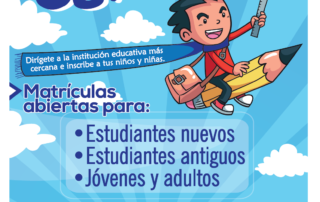 Todos a estudiar, matrículas abiertas. Invitación de la Gobernación del Cauca y La Secretaría de Educación